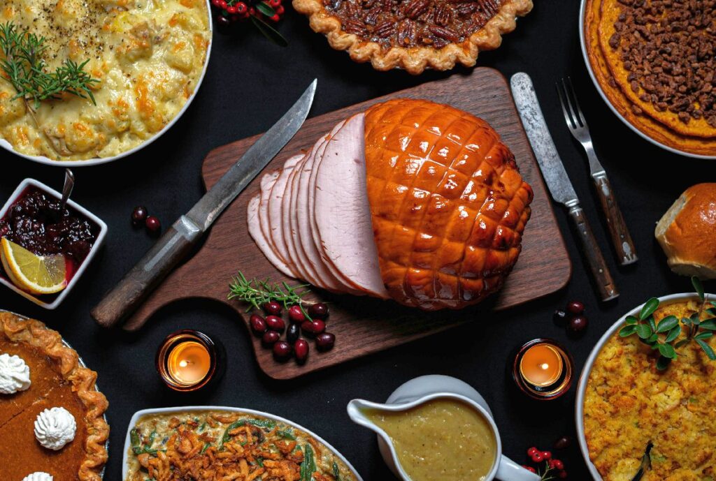 From smoked turkey to herb-roasted turkey to whole roasted turkeys and all of the sides you want, including pumpkin pie, pumpkin cheesecake, cornbread stuffing, praline sweet potatoes, and mashed potatoes, the Thanksgiving in Destin is amazing!